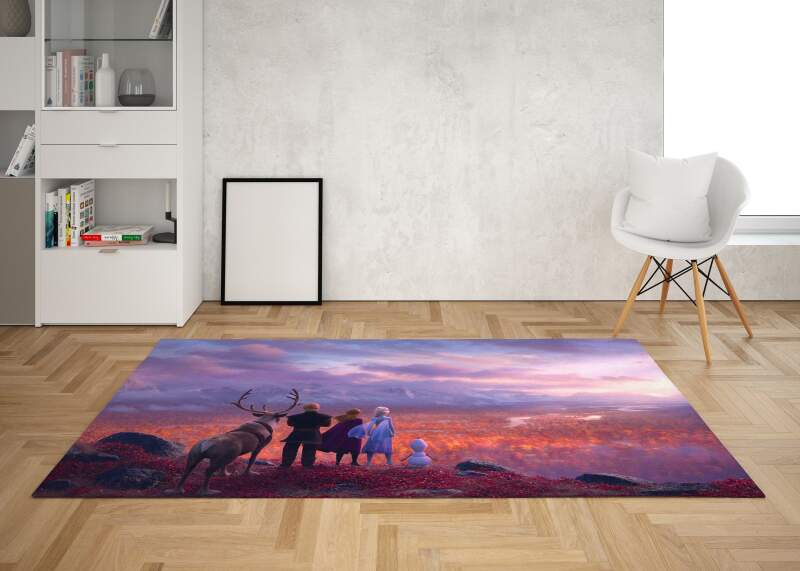 Frozen Disney Anna Elsa Decorative Floor Rectangle Rug