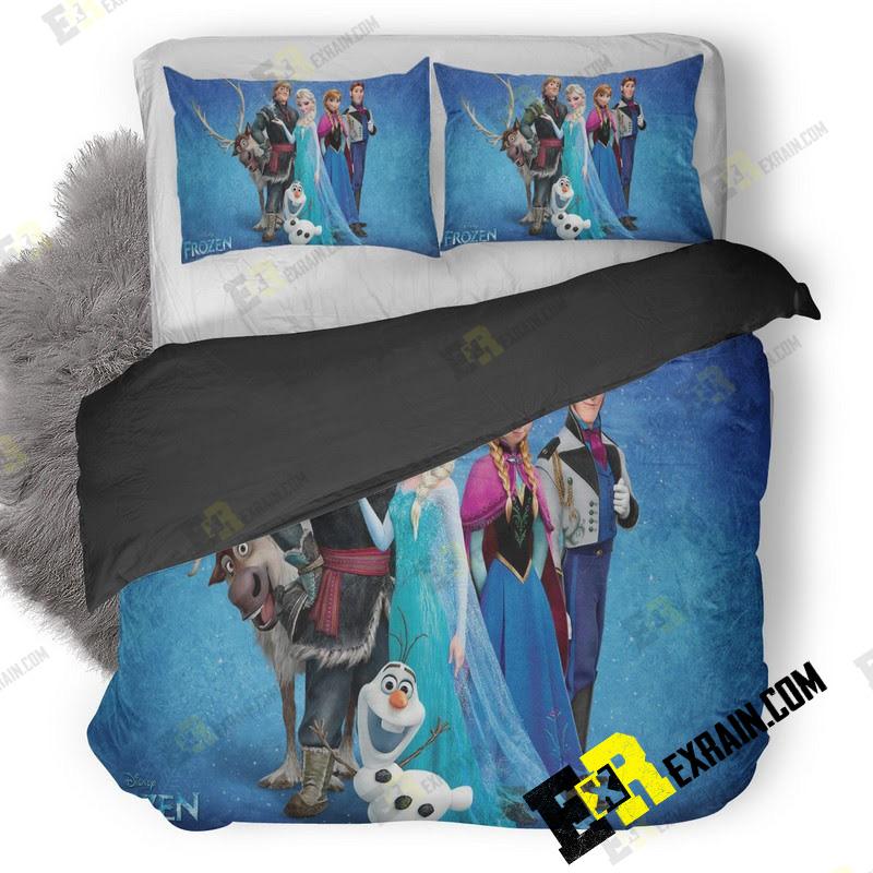 Frozen Movie Hd 3D Customized Duvet Cover Bedding Set