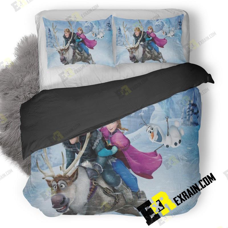 Frozen Movie Pc 3D Customized Duvet Cover Bedding Set