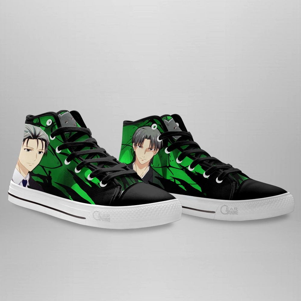 Fruit Basket Hatori Souma High Top Shoes Custom Anime Sneakers