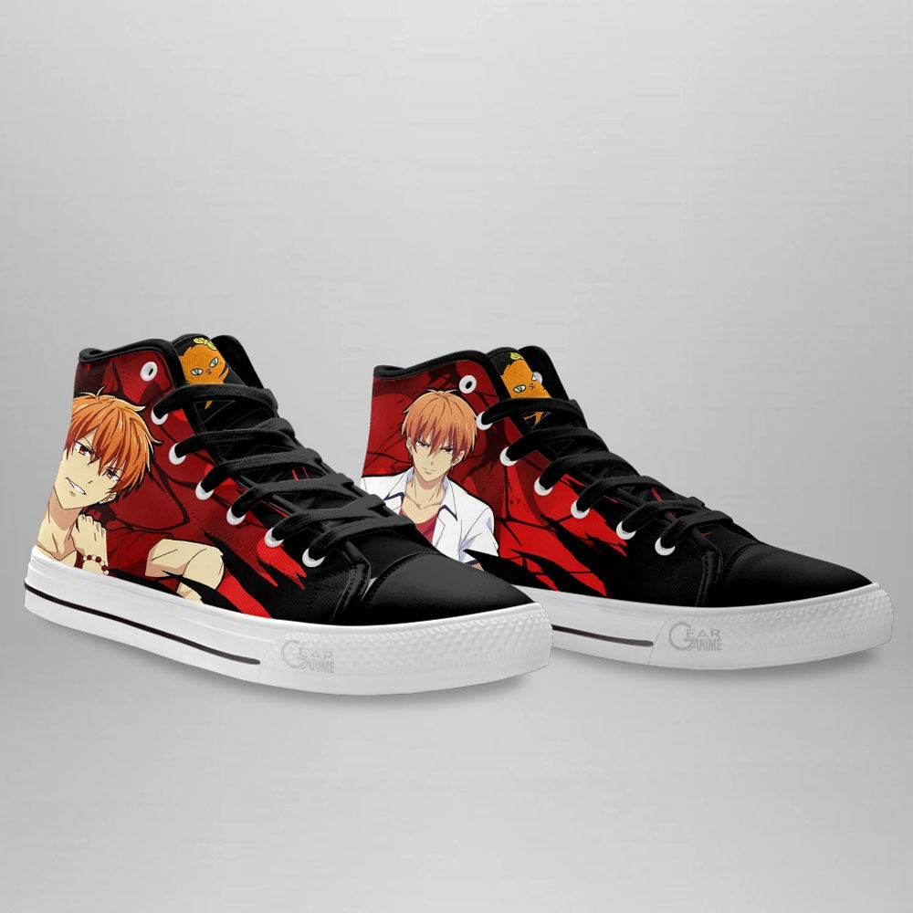 Fruit Basket Kyou Souma High Top Shoes Custom Anime Sneakers