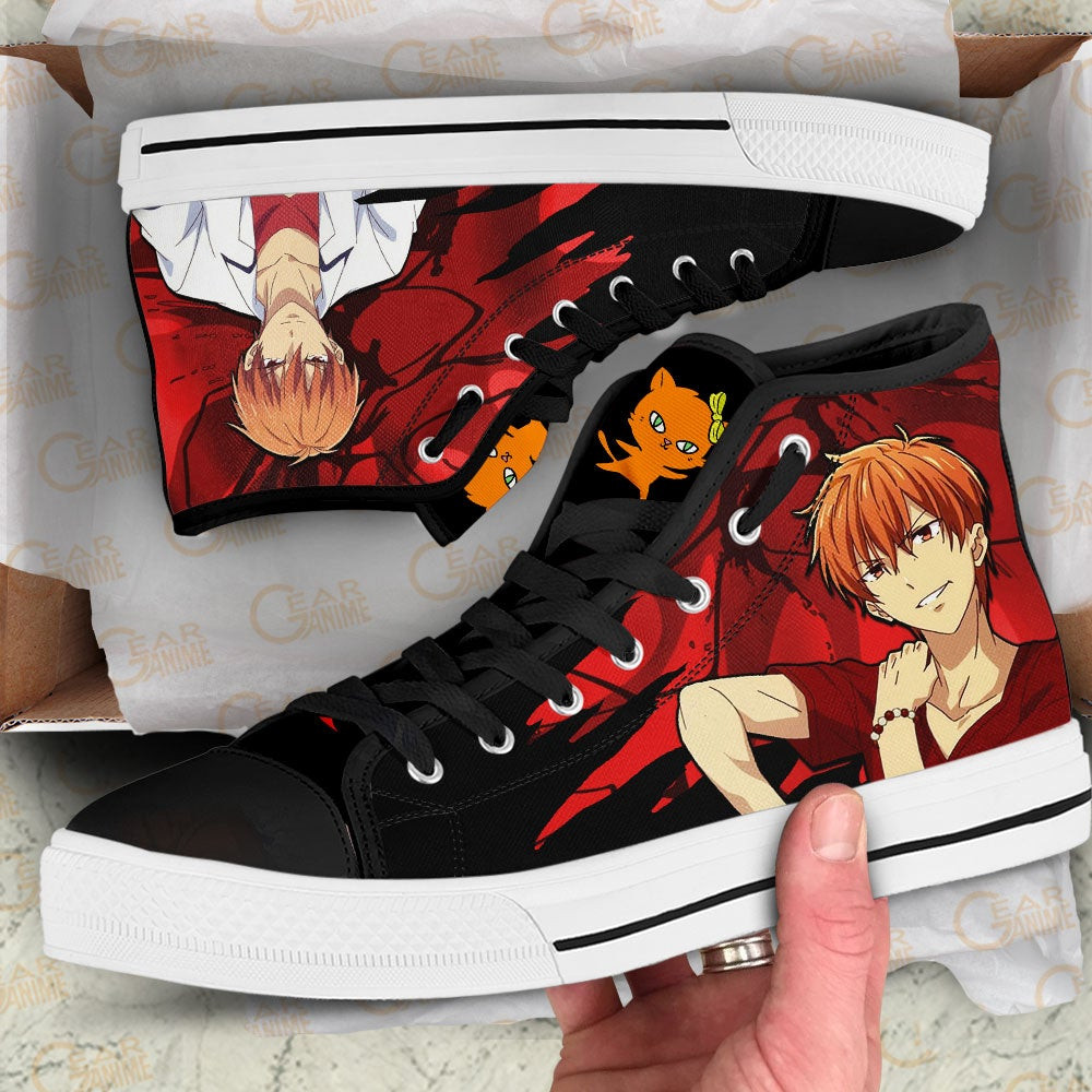 Fruit Basket Kyou Souma High Top Shoes Custom Anime Sneakers