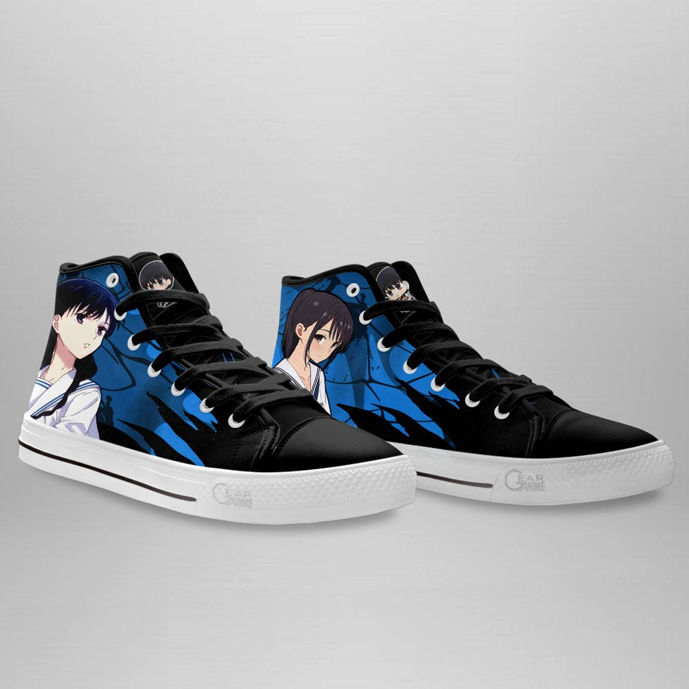 Fruit Basket Saki Hanajima High Top Shoes Custom Anime Sneakers
