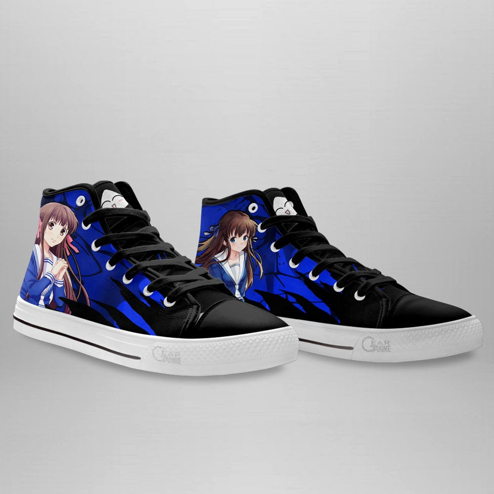 Fruit Basket Tooru Honda High Top Shoes Custom Anime Sneakers