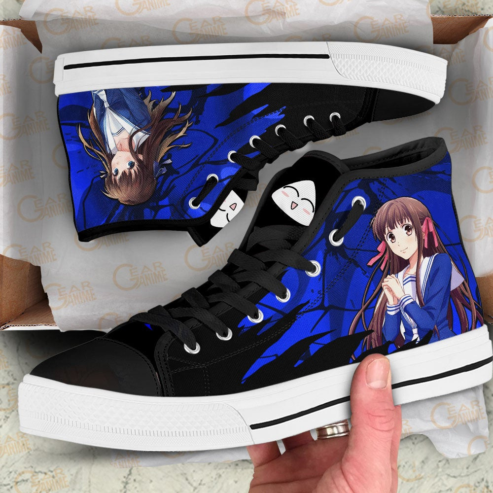 Fruit Basket Tooru Honda High Top Shoes Custom Anime Sneakers
