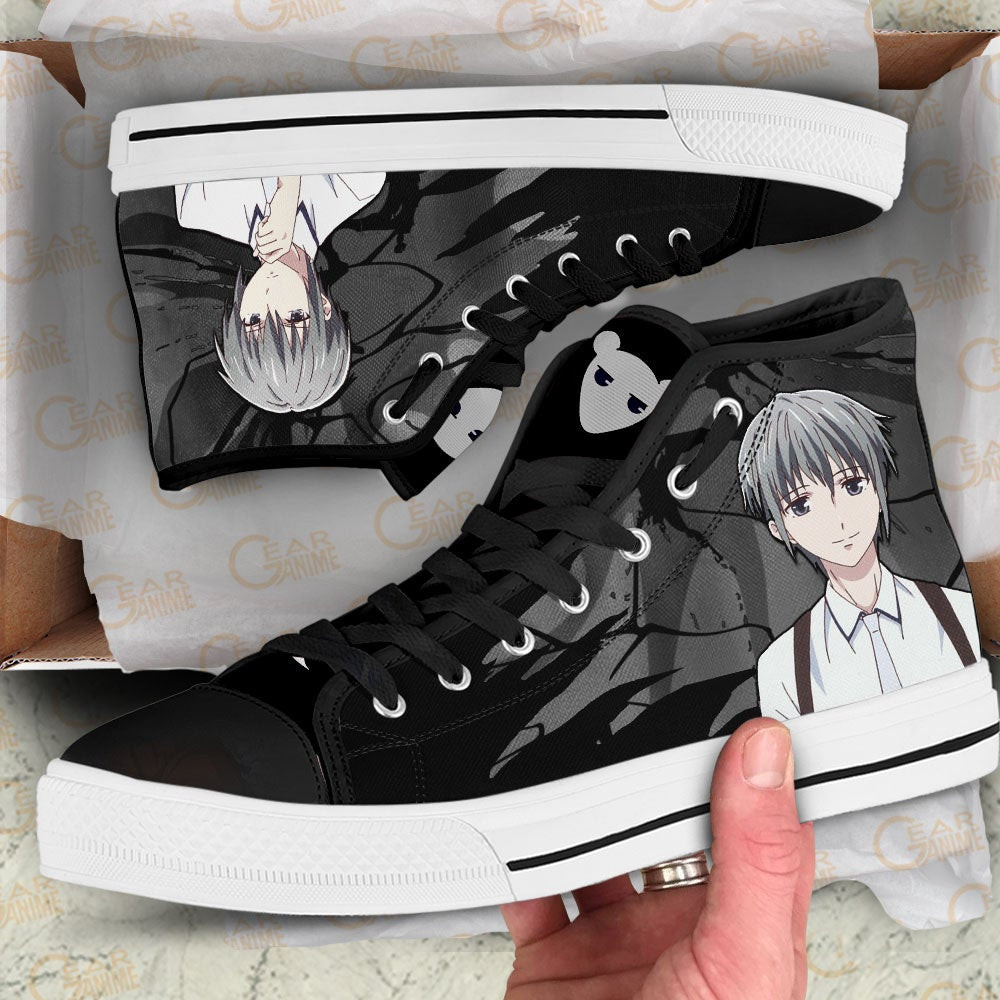Fruit Basket Yuki Souma High Top Shoes Custom Anime Sneakers