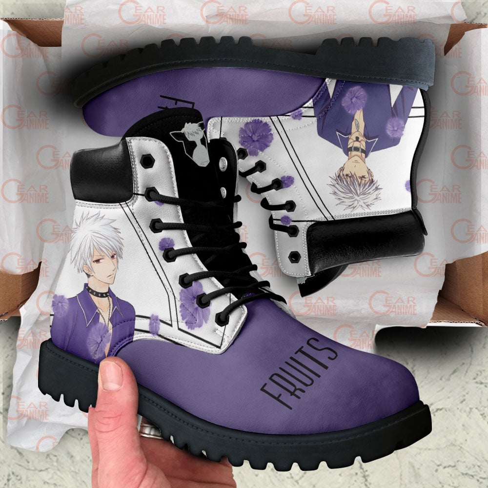 Fruits Basket Hatsuharu Sohma Boots Anime Custom Shoes