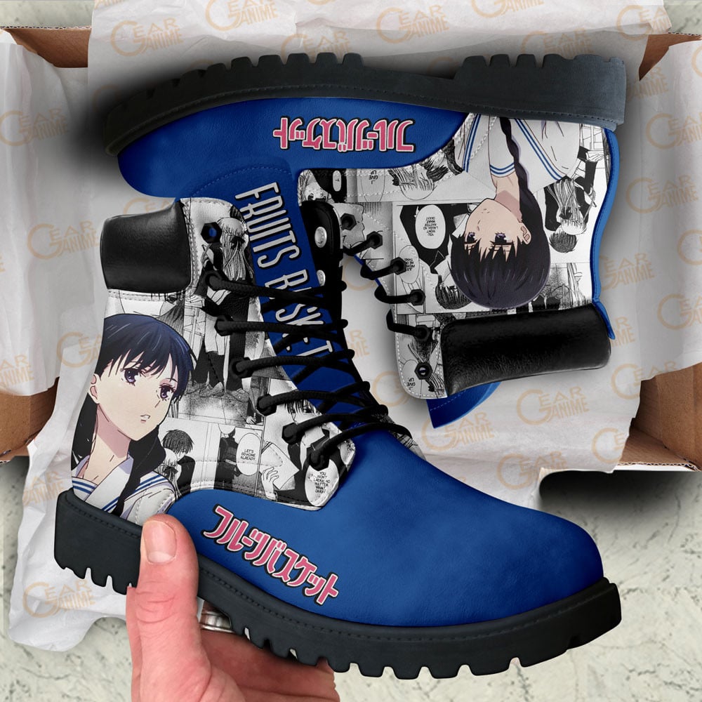 Fruits Basket Saki Hanajima Boots Anime Custom Shoes