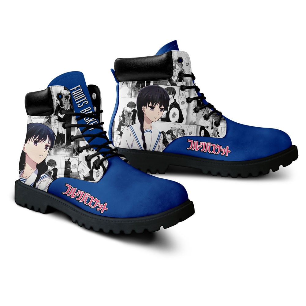 Fruits Basket Saki Hanajima Boots Anime Custom Shoes