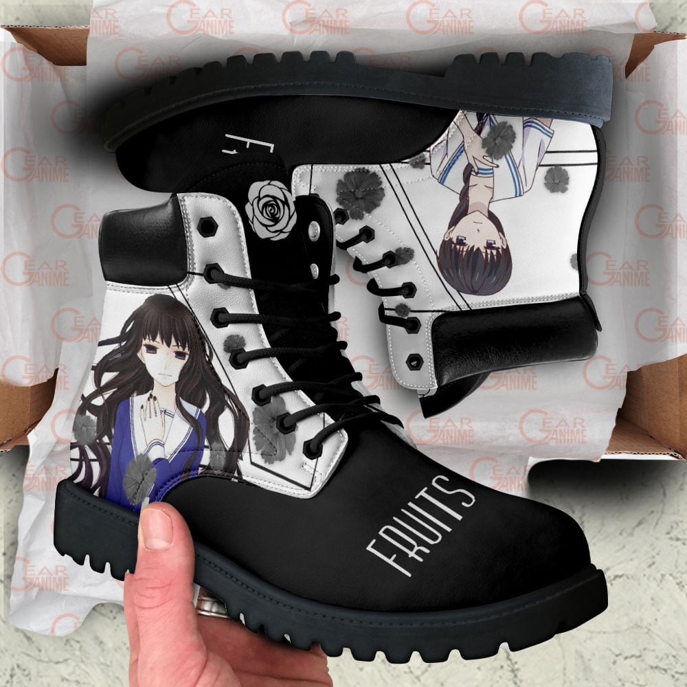 Fruits Basket Saki Hanajima Boots Anime Custom Shoes