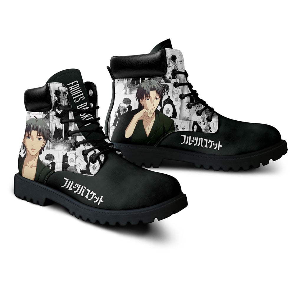 Fruits Basket Shigure Sohma Boots Anime Custom Shoes