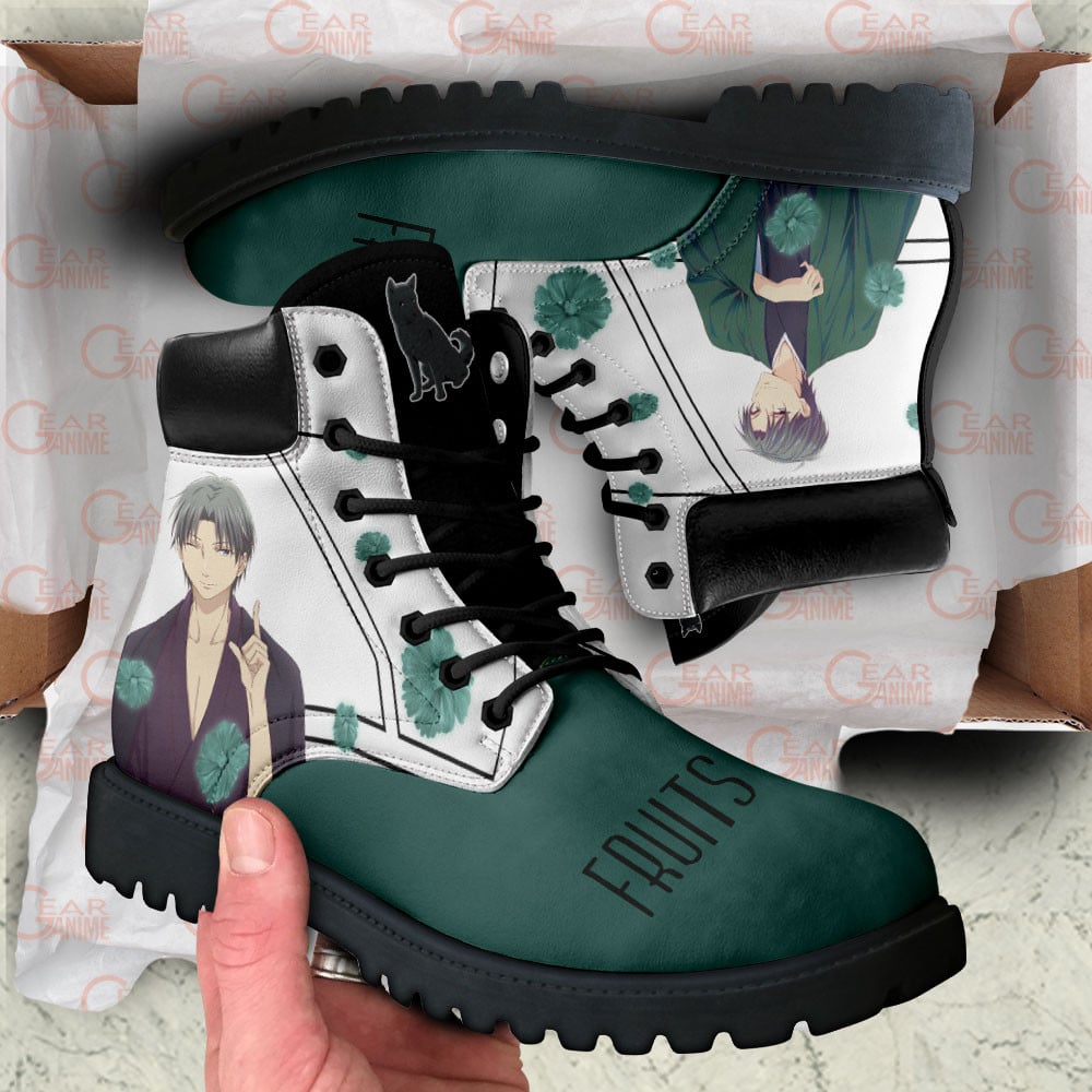 Fruits Basket Shigure Sohma Boots Anime Custom Shoes