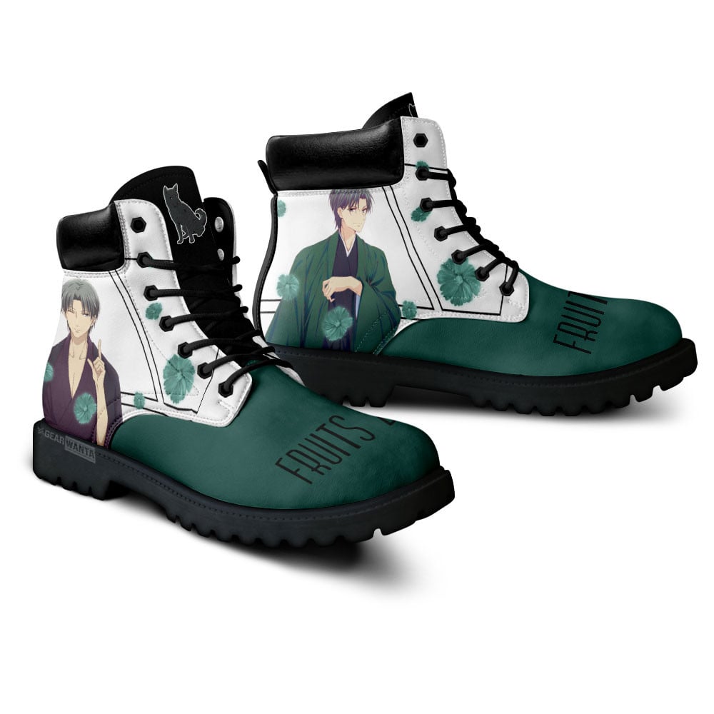 Fruits Basket Shigure Sohma Boots Anime Custom Shoes