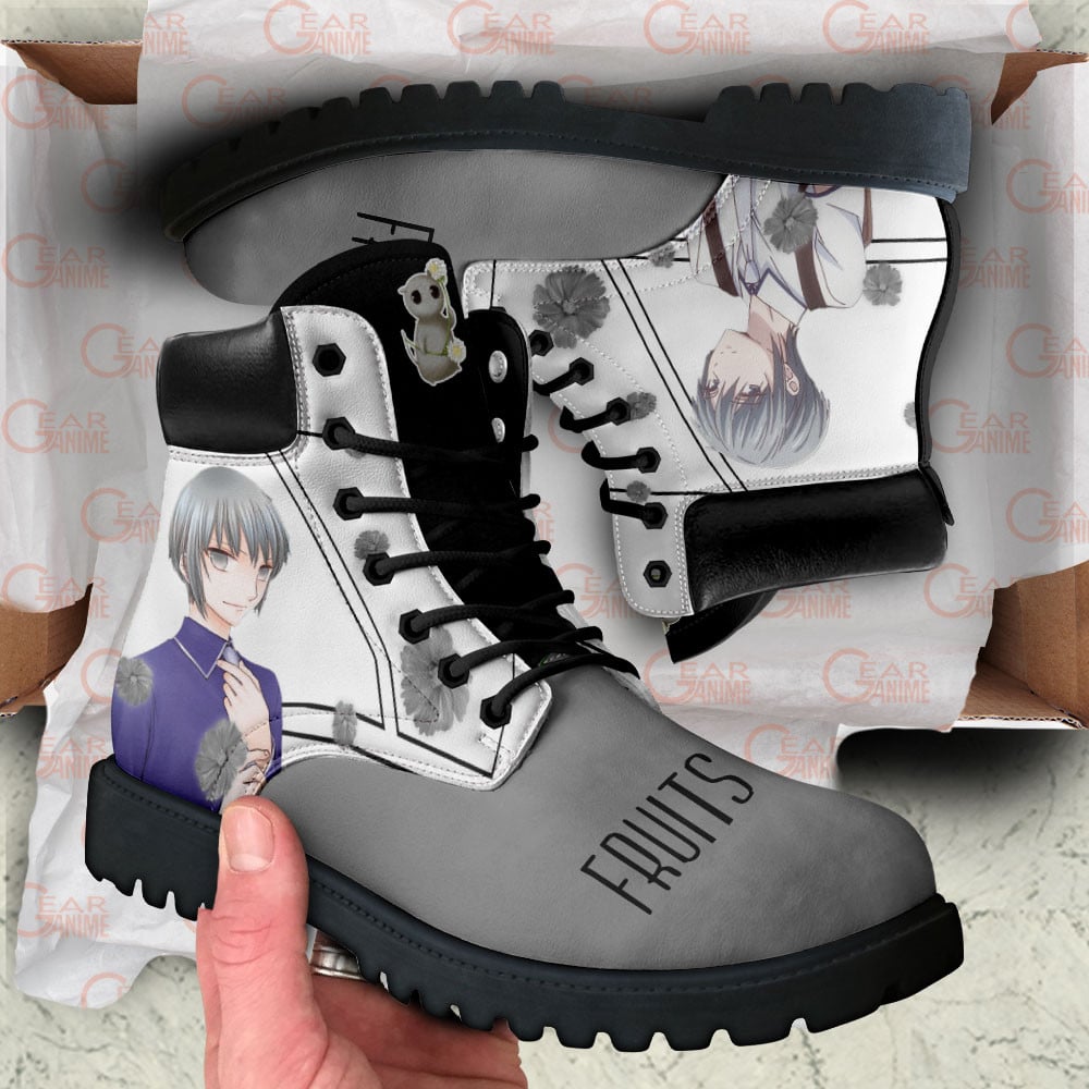 Fruits Basket Yuki Sohma Boots Anime Custom Shoes