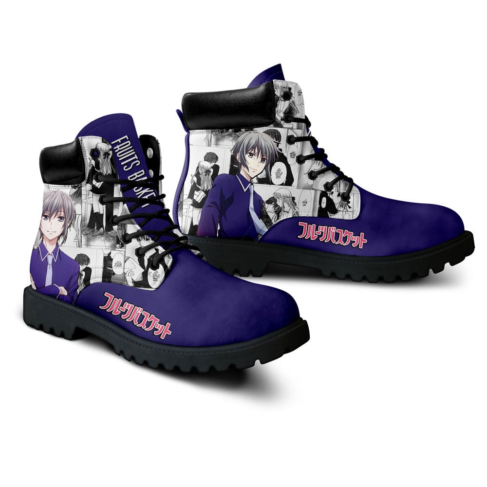 Fruits Basket Yuki Sohma Boots Anime Custom Shoes