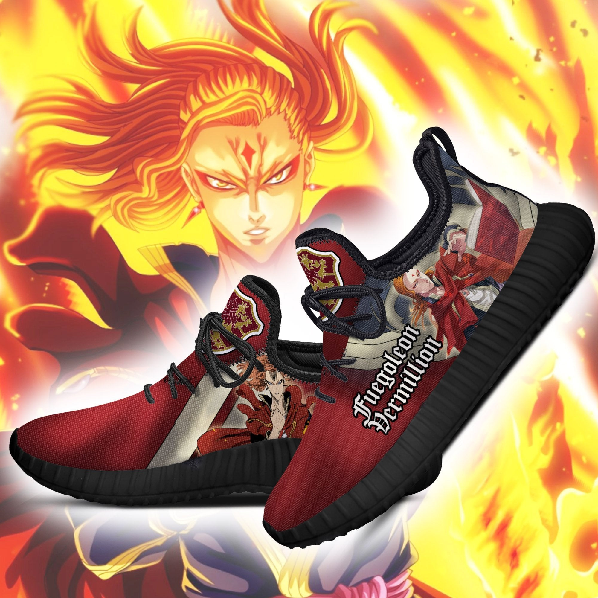 Fuegoleon Vermillion Reze Shoes Crimson Lion Magic Knights Custom