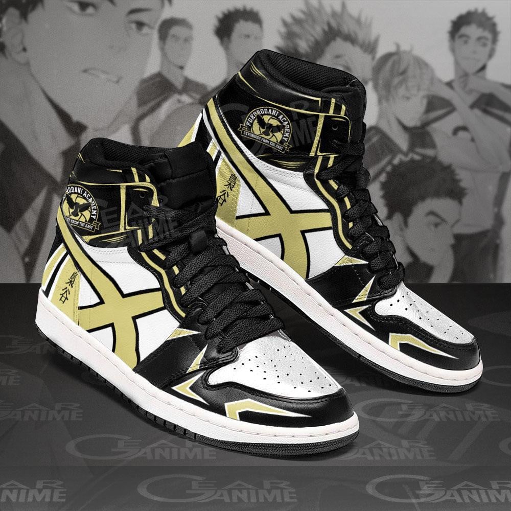 Fukurodani Academy Shoes Haikyuu Anime Shoes, Air Jordan Hightop