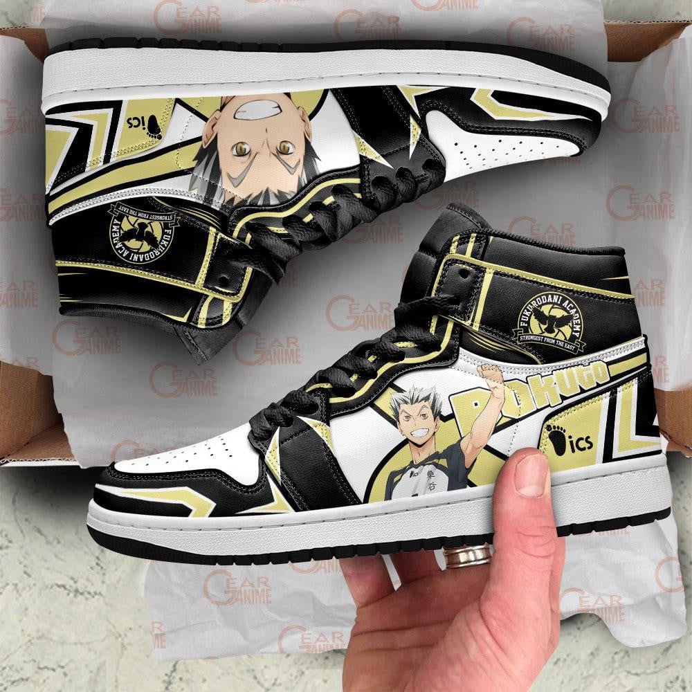 Fukurodani Bokuto Koutaro JD1s Sneakers Haikyuu Anime Shoes, Air Jordan Hightop