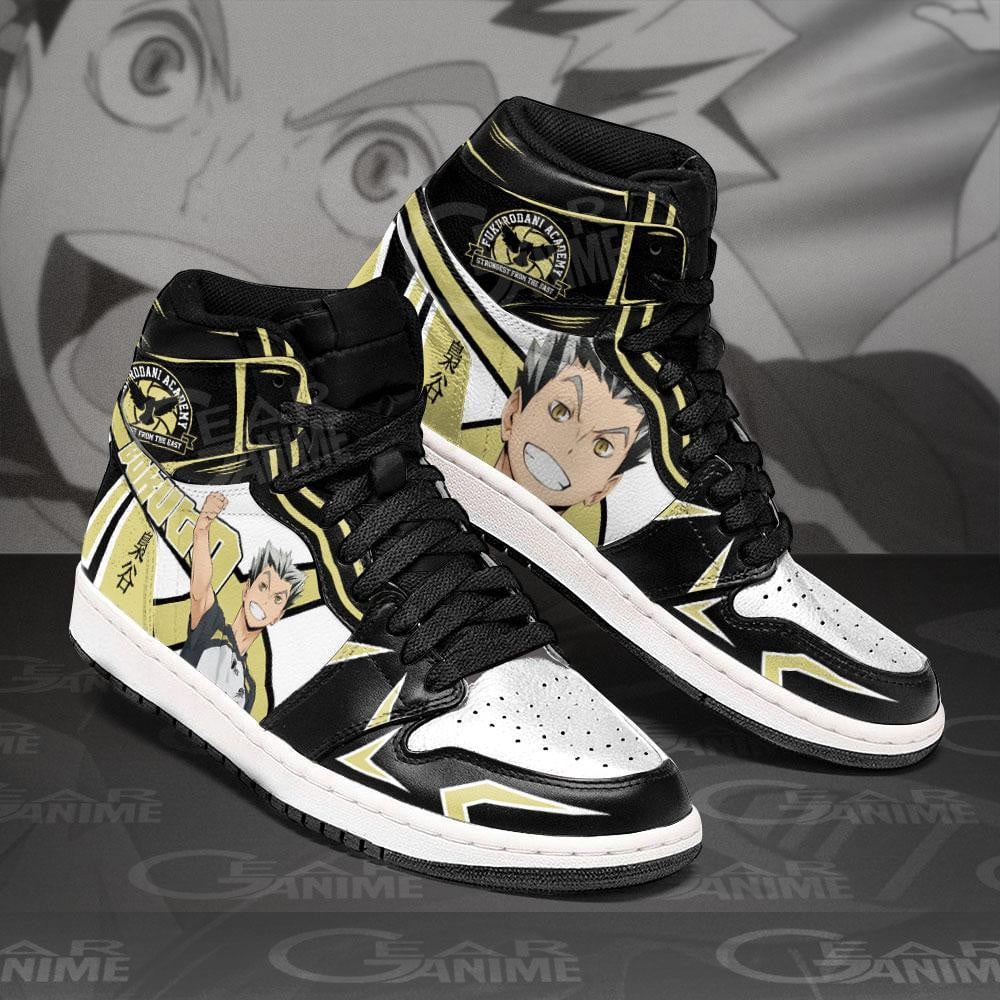 Fukurodani Bokuto Koutaro JD1s Sneakers Haikyuu Anime Shoes, Air Jordan Hightop