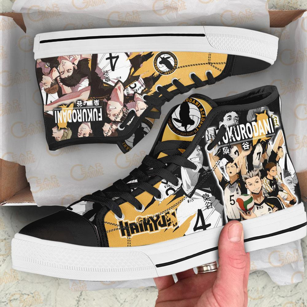 Fukurodani High Top Shoes Custom Manga Anime Haikyuu Sneakers