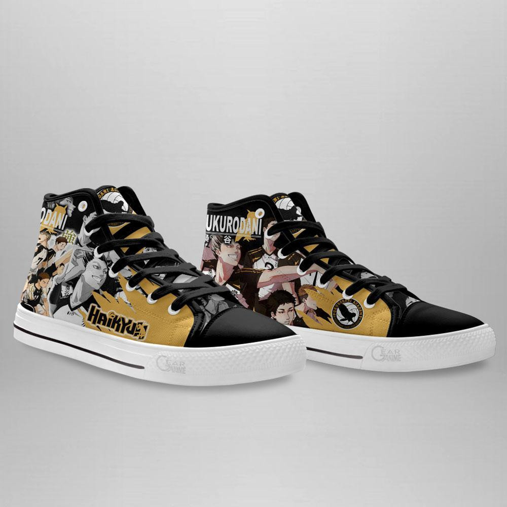 Fukurodani High Top Shoes Custom Manga Anime Haikyuu Sneakers