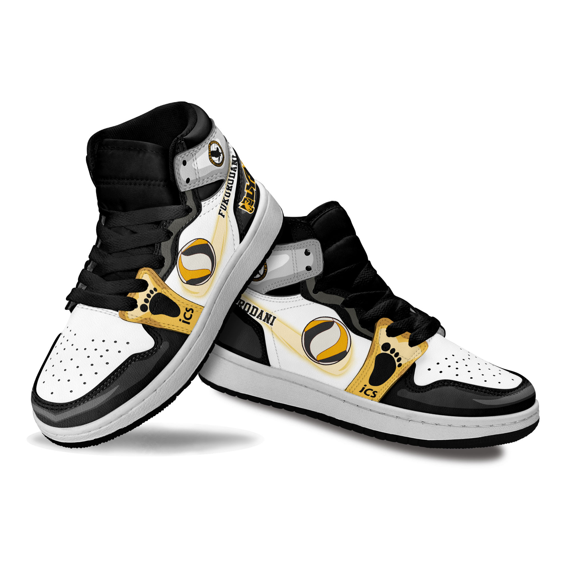 Fukurodani Kids Sneakers Custom Haikyuu Anime Shoes For Kids