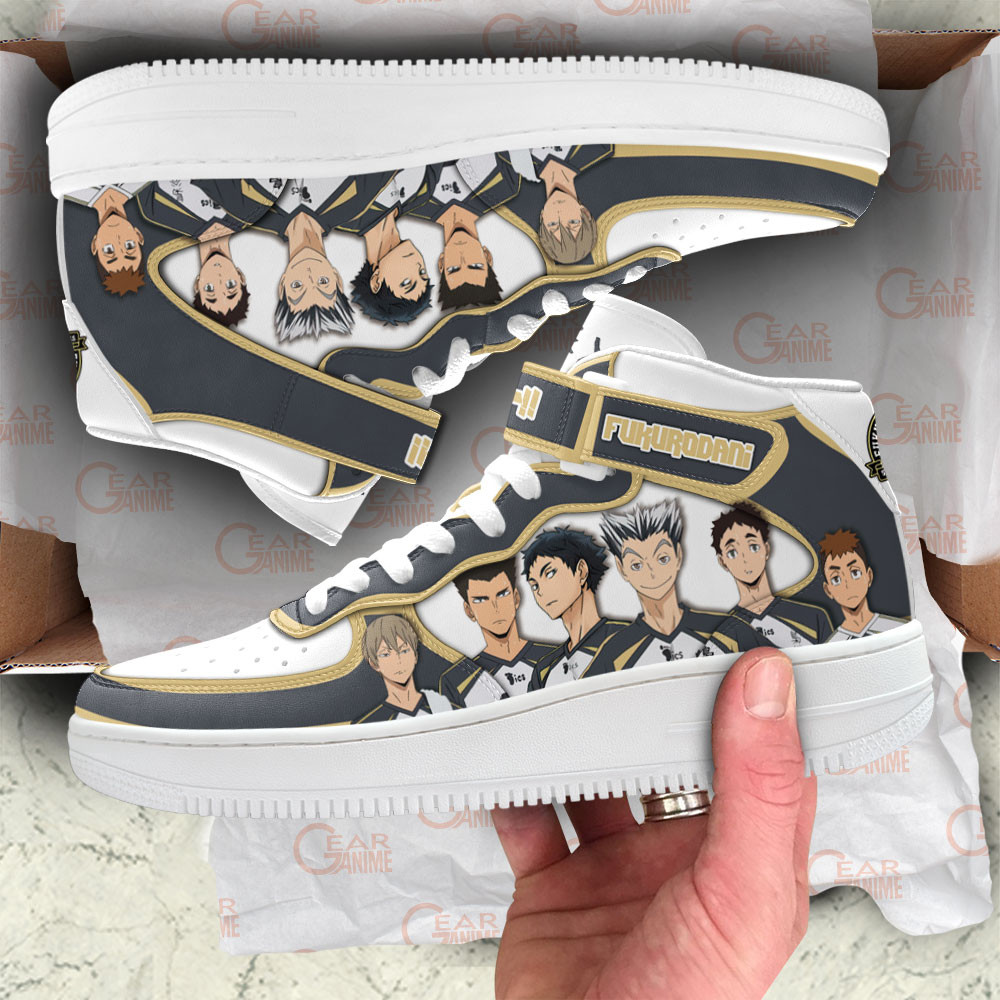 Fukurodani Sneakers Air Mid Custom Haikyuu Anime Shoes