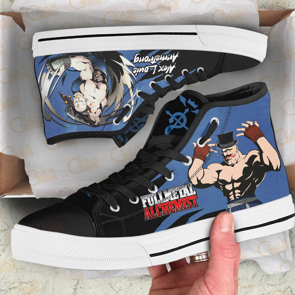 Fullmetal Alchemist Alex Louis Armstrong High Top Shoes Custom Anime Sneakers