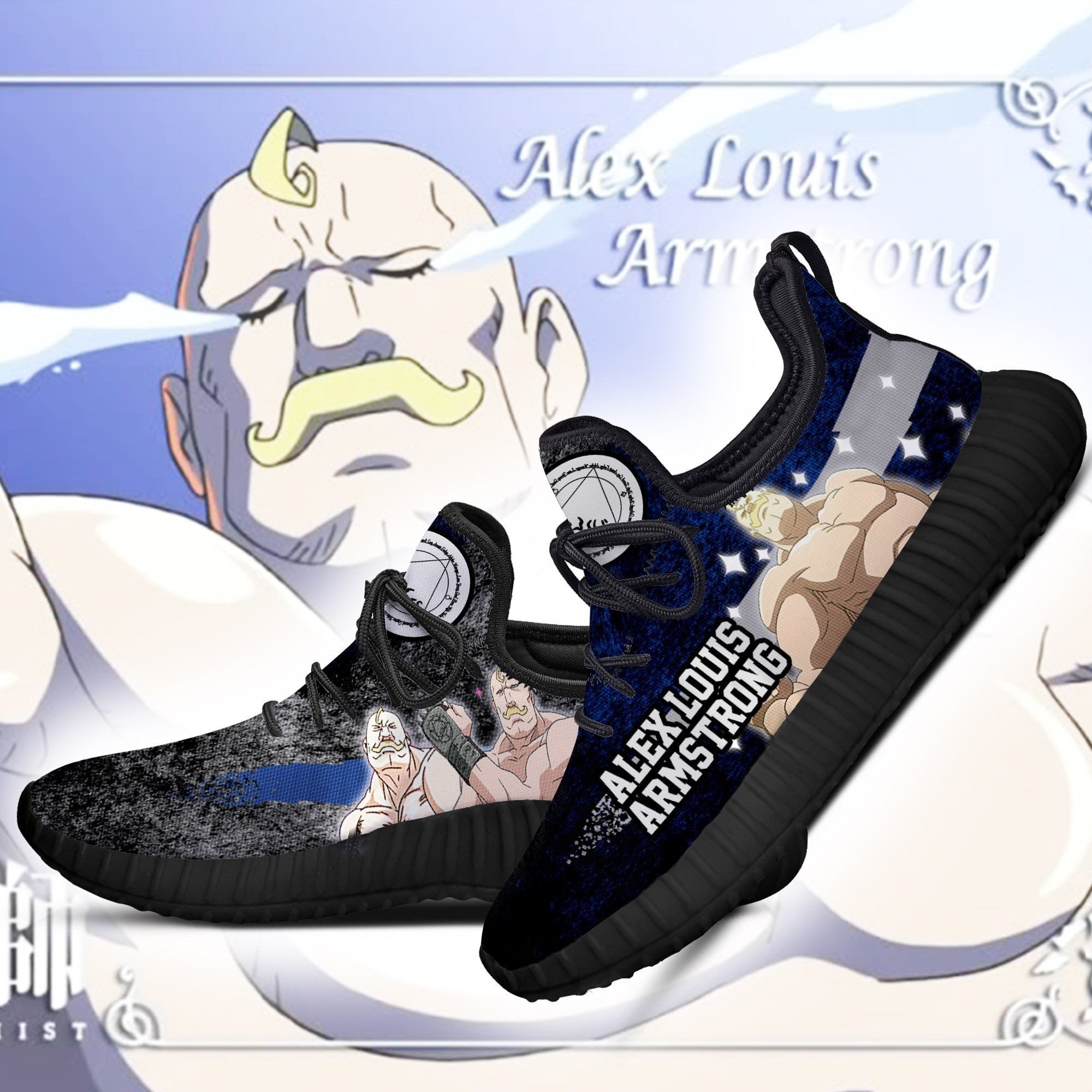 Fullmetal Alchemist Alex Louis Reze Shoes Character Anime Sneakers