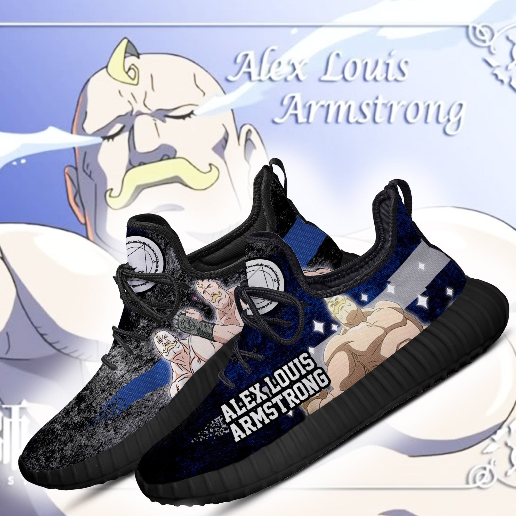Fullmetal Alchemist Alex Louis Reze Shoes Character Anime Sneakers
