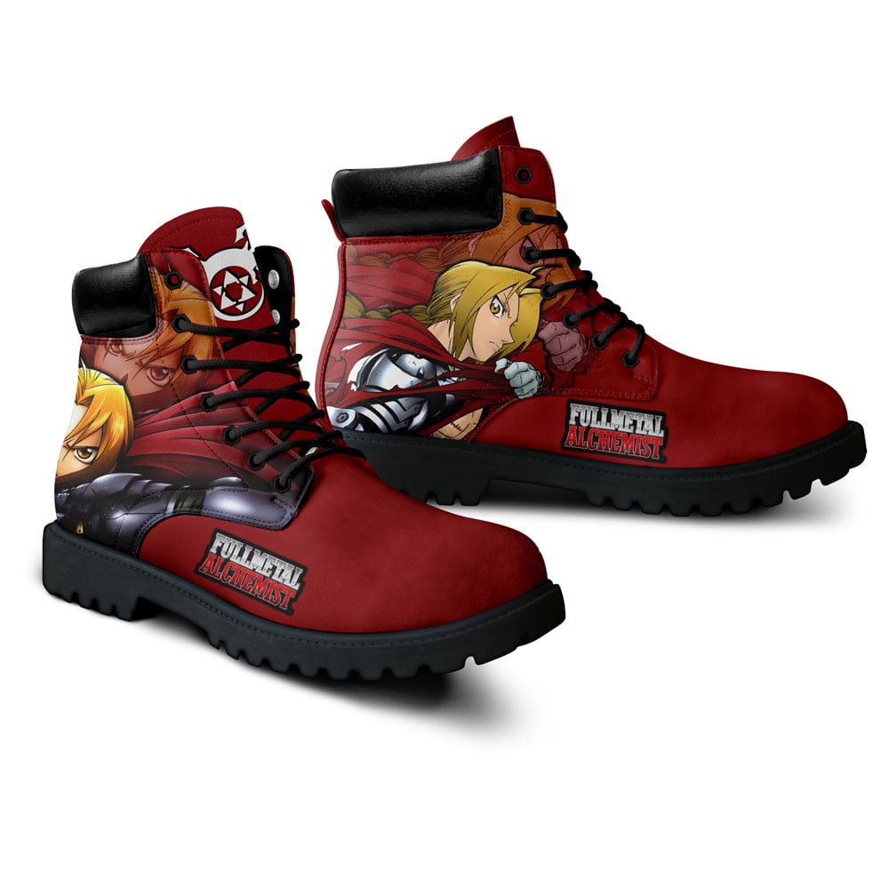 Fullmetal Alchemist Edward Elric Boots Custom Anime Shoes