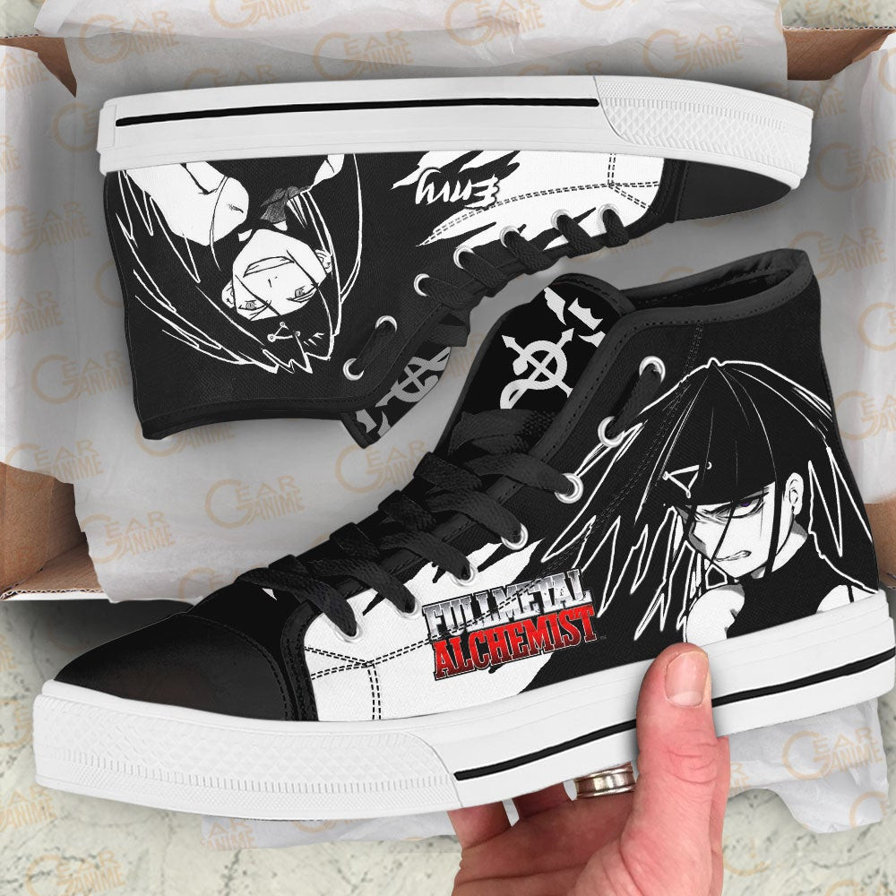 Fullmetal Alchemist Envy High Top Shoes Custom Anime Sneakers
