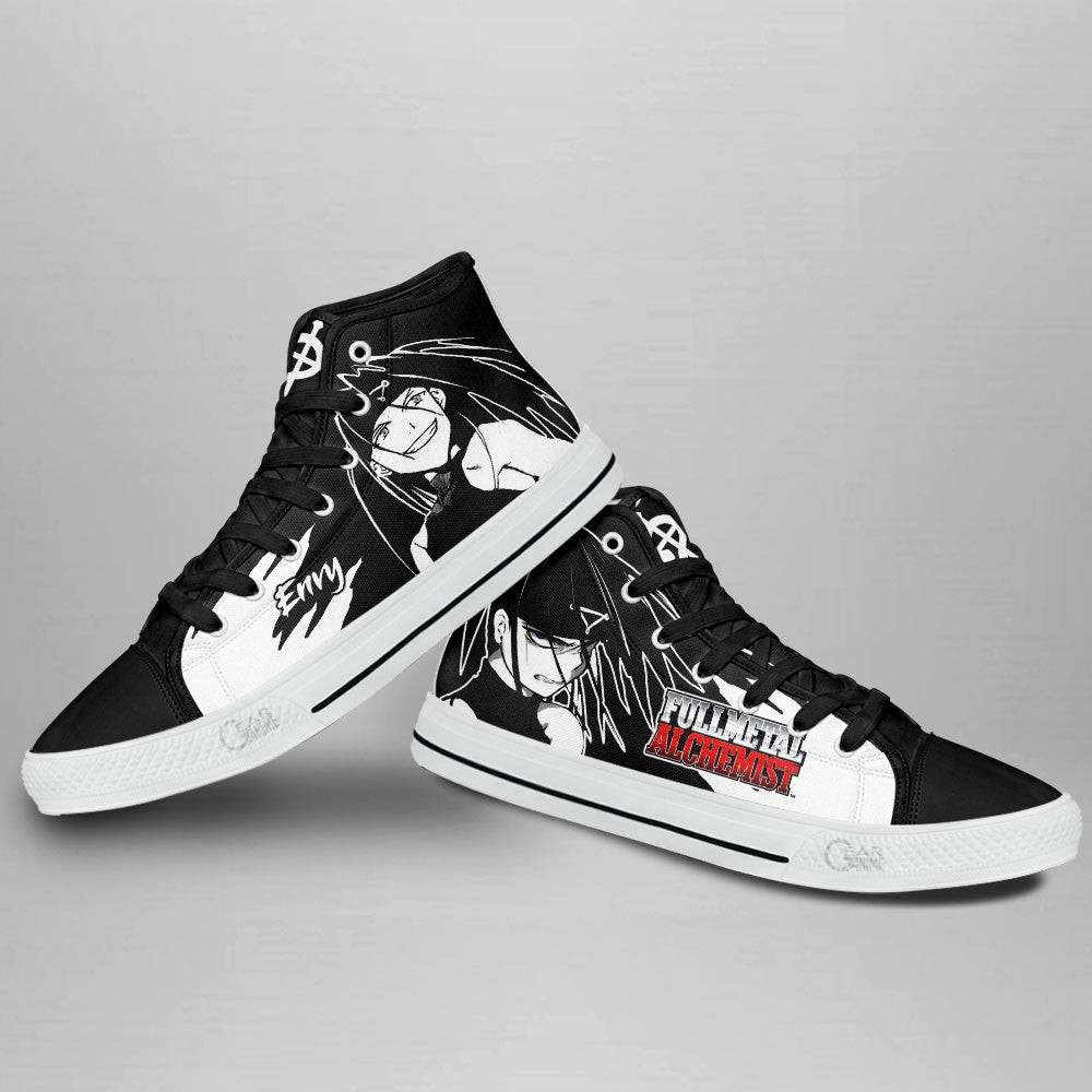Fullmetal Alchemist Envy High Top Shoes Custom Anime Sneakers
