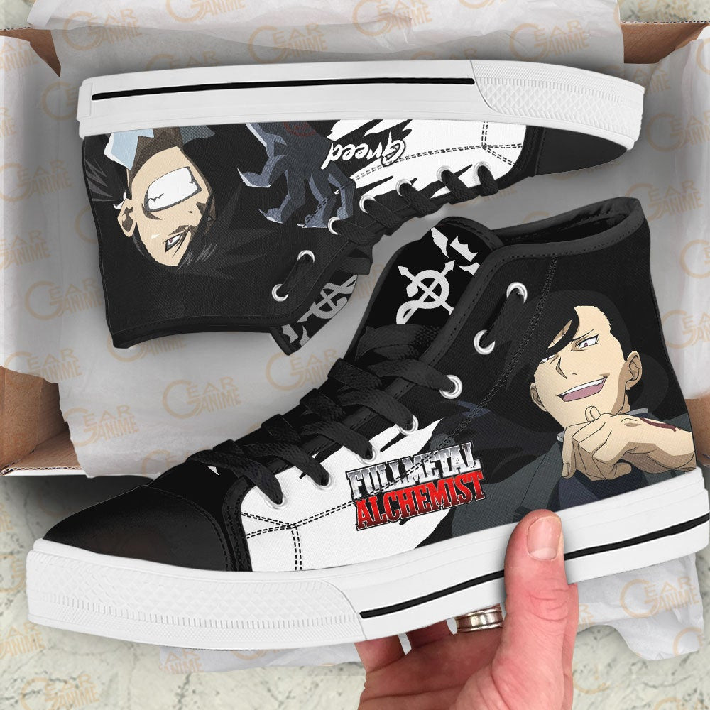 Fullmetal Alchemist Greed High Top Shoes Custom Anime Sneakers