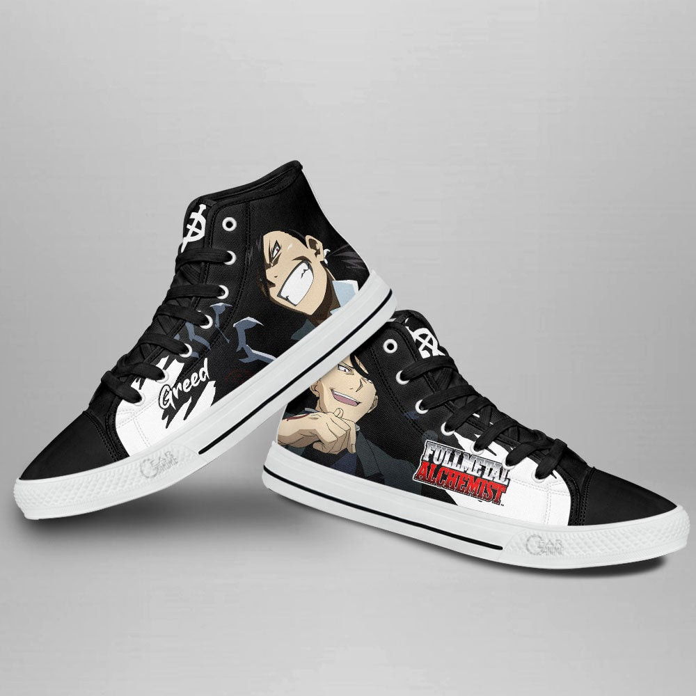 Fullmetal Alchemist Greed High Top Shoes Custom Anime Sneakers