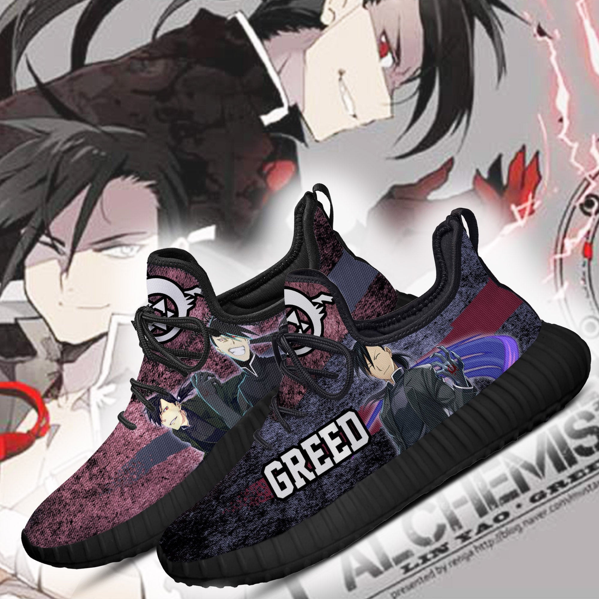 Fullmetal Alchemist Greed Reze Shoes Character Anime Sneakers