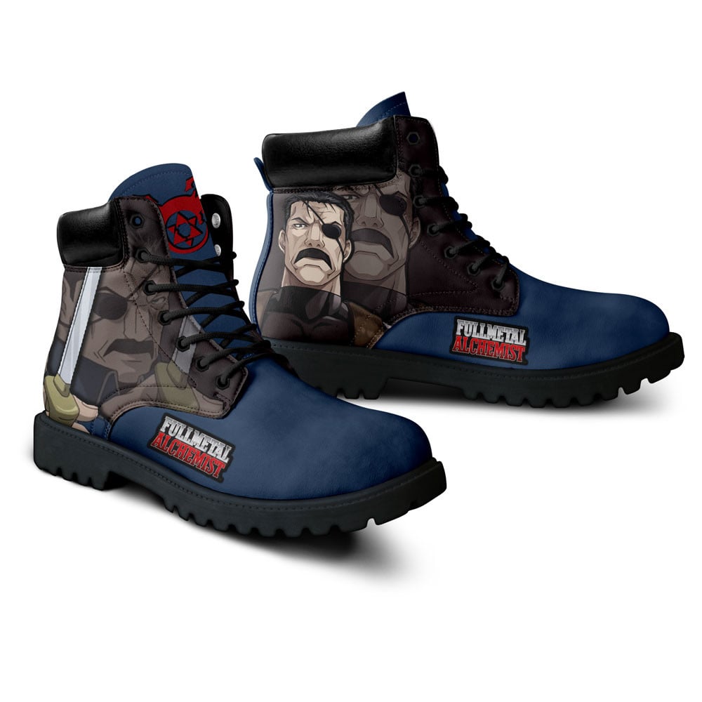 Fullmetal Alchemist King Bradley Boots Custom Anime Shoes