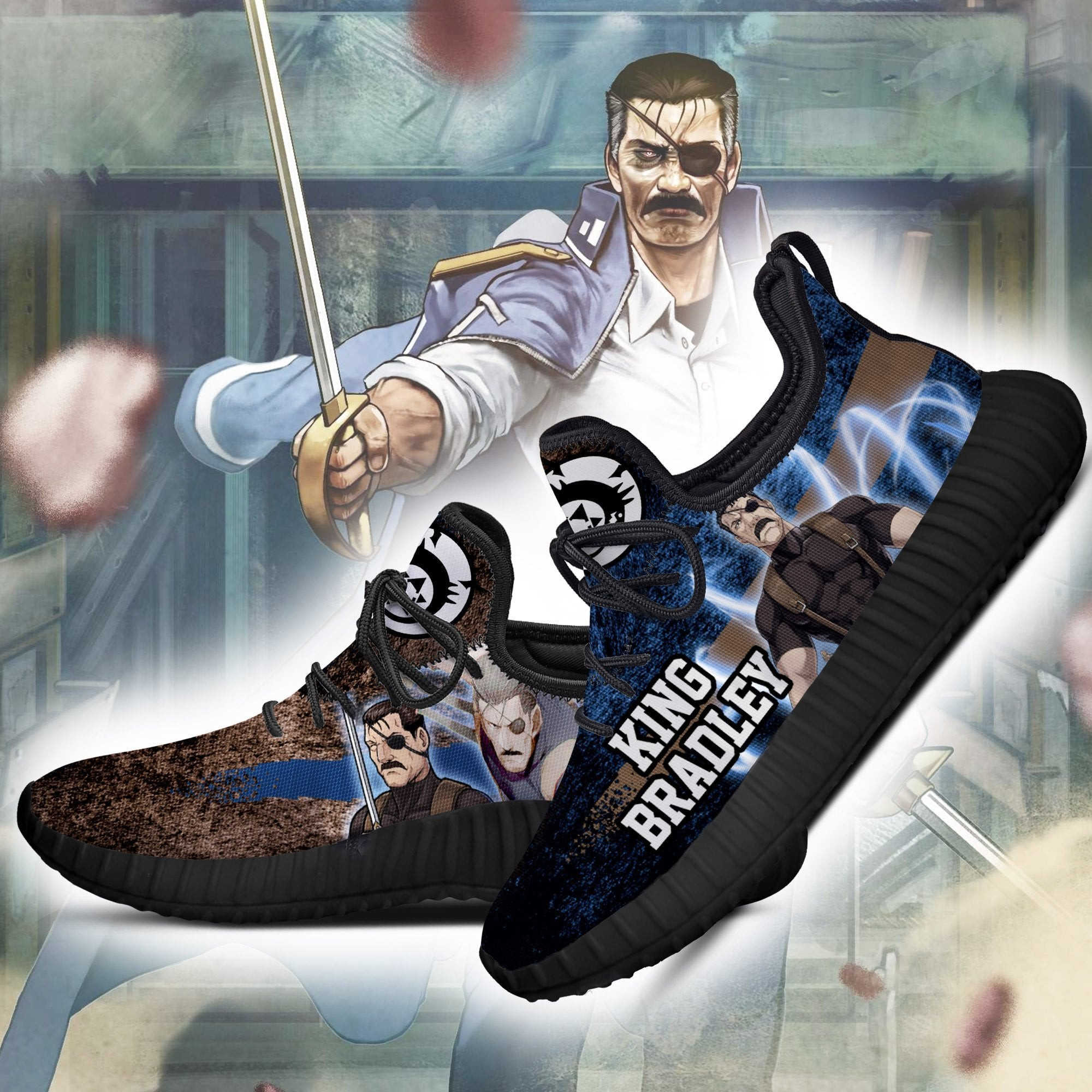 Fullmetal Alchemist King Bradley Reze Shoes Character Anime Sneakers