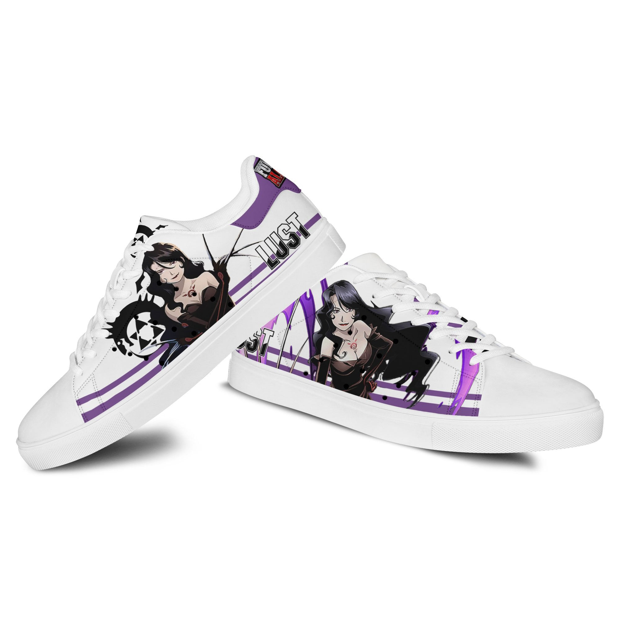Fullmetal Alchemist Lust Skate Sneakers Custom Anime Shoes