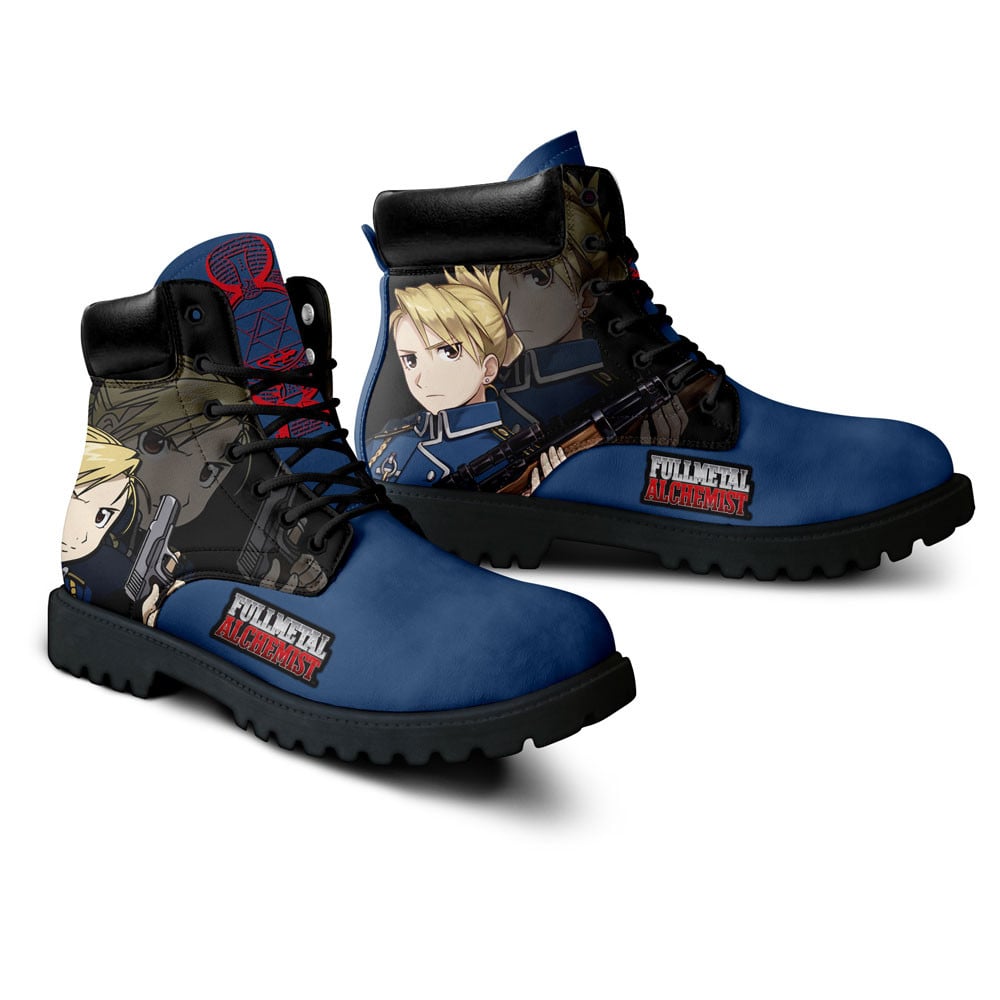 Fullmetal Alchemist Riza Hawkeye Boots Custom Anime Shoes
