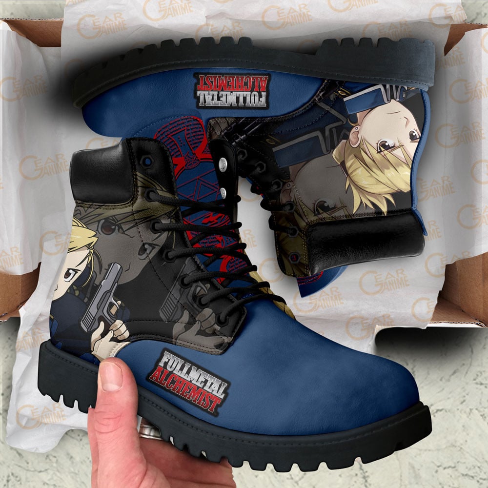 Fullmetal Alchemist Riza Hawkeye Boots Custom Anime Shoes