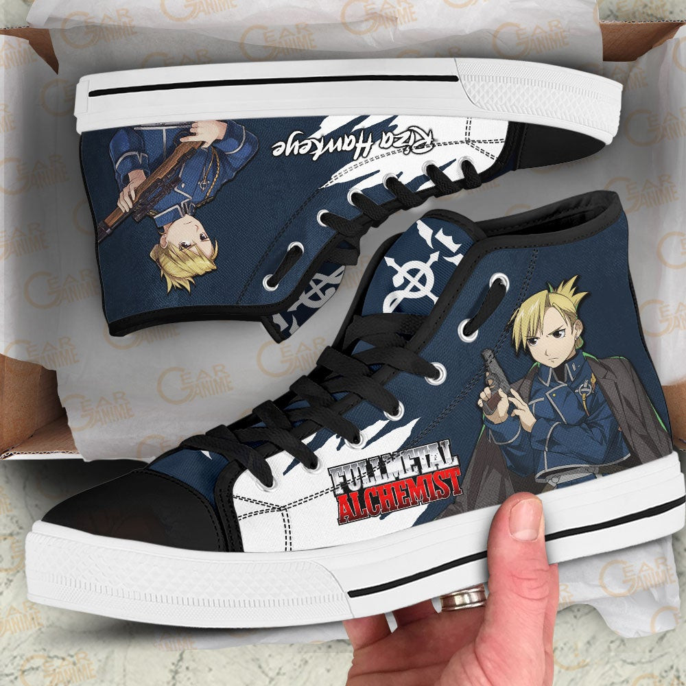 Fullmetal Alchemist Riza Hawkeye High Top Shoes Custom Anime Sneakers
