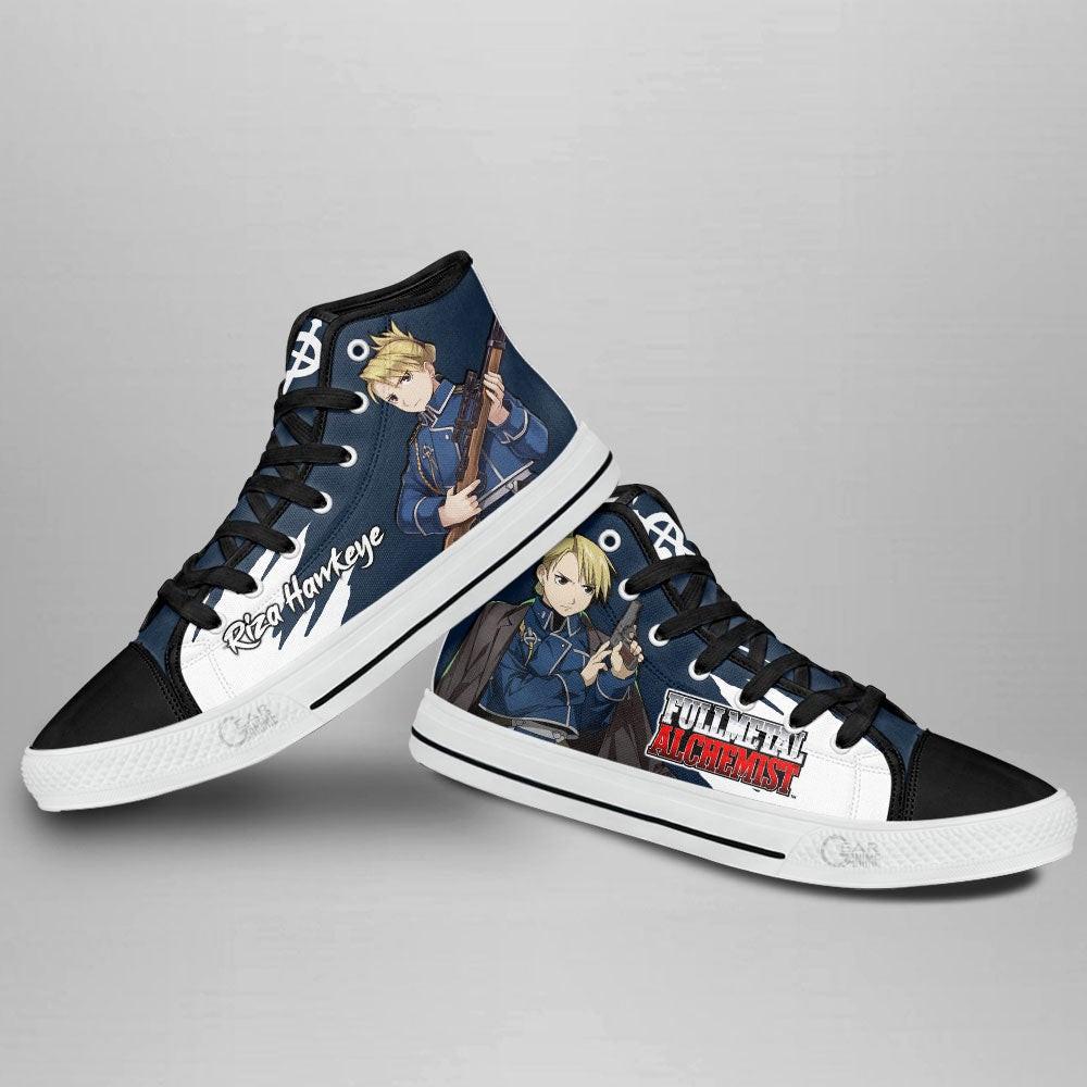 Fullmetal Alchemist Riza Hawkeye High Top Shoes Custom Anime Sneakers