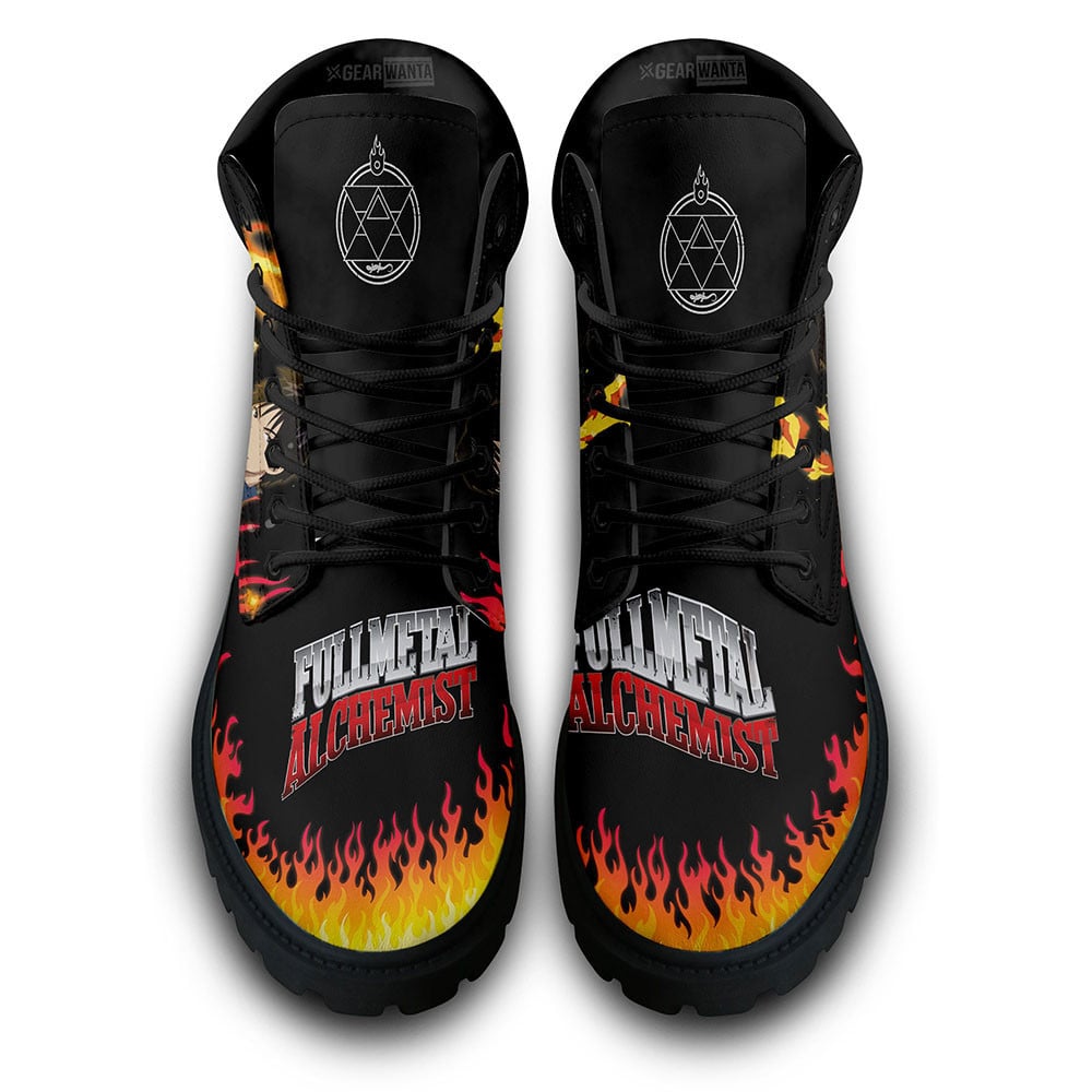 Fullmetal Alchemist Roy Mustang Boots Custom Anime Shoes