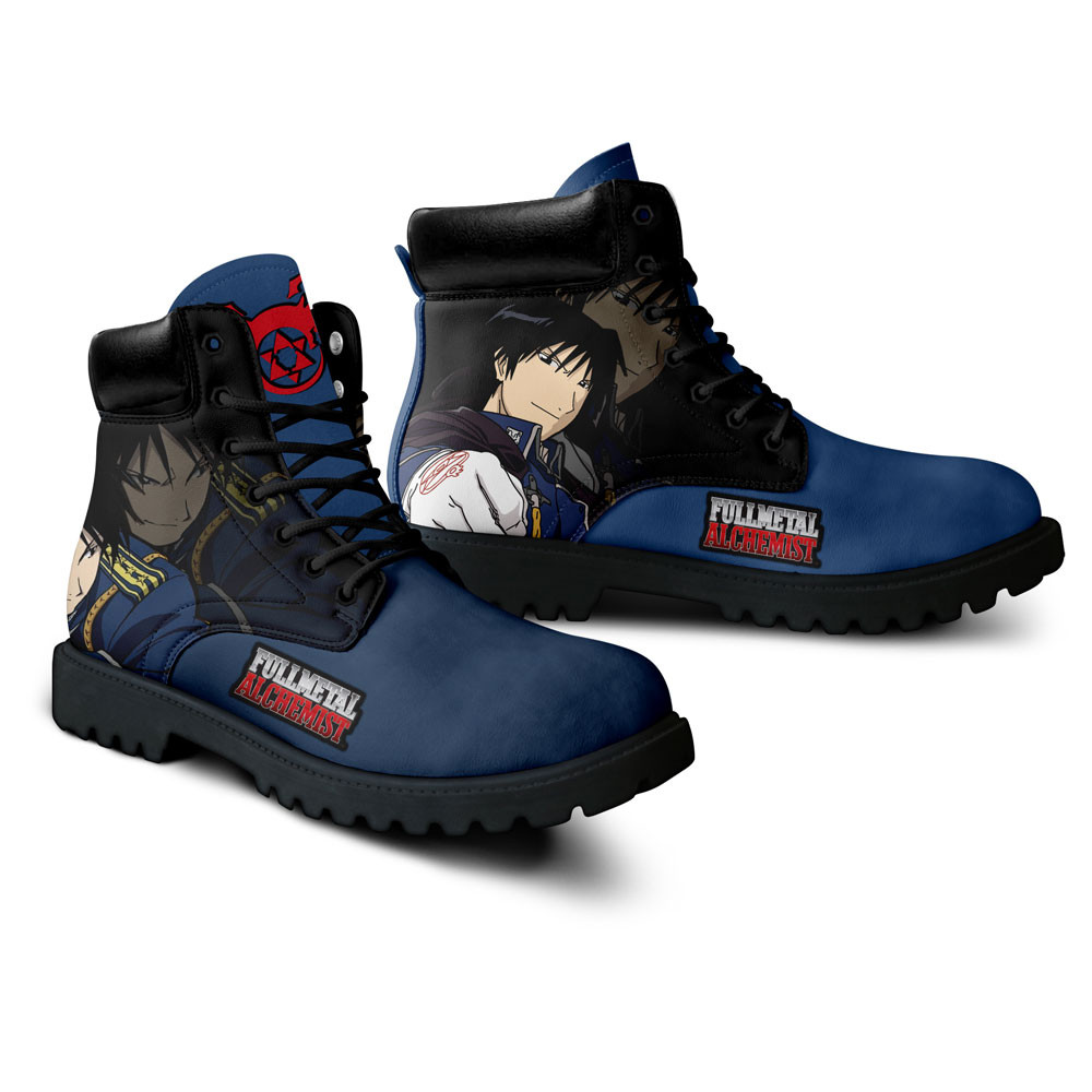 Fullmetal Alchemist Roy Mustang Boots Custom Anime Shoes