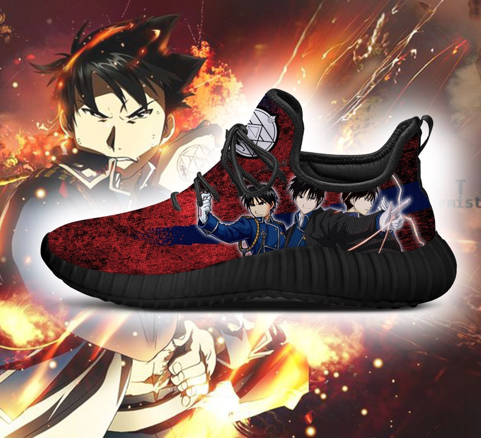 Fullmetal Alchemist Roy Reze Shoes Character Anime Sneakers