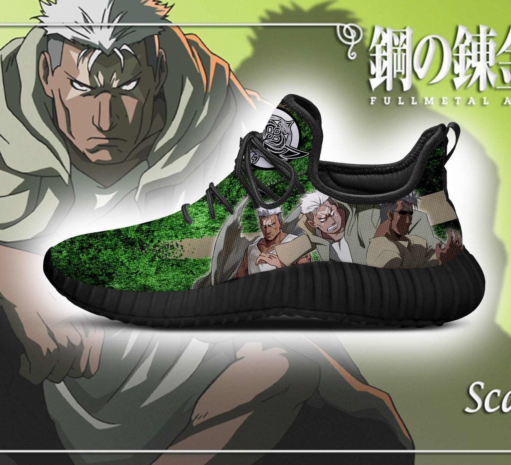 Fullmetal Alchemist Scar Reze Shoes Character Anime Sneakers