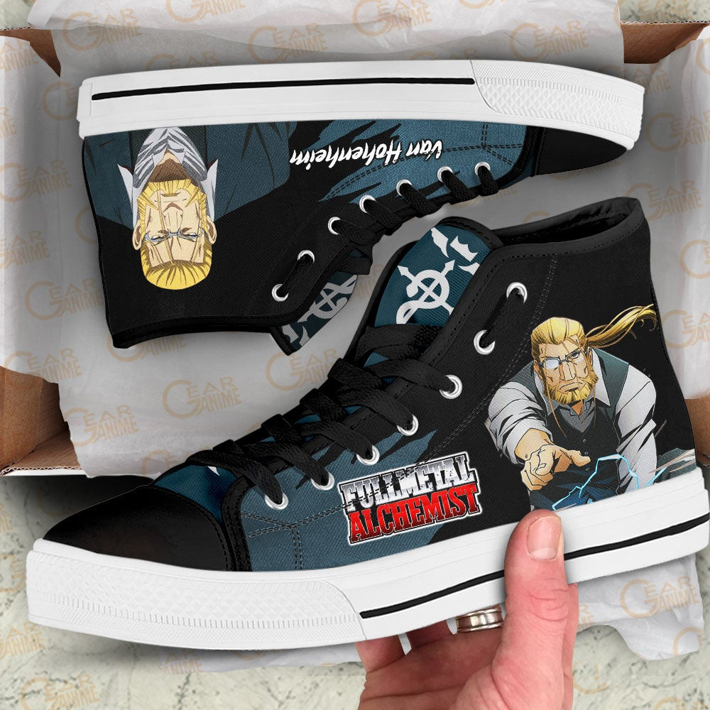 Fullmetal Alchemist Van Hohenheim High Top Shoes Custom Anime Sneakers