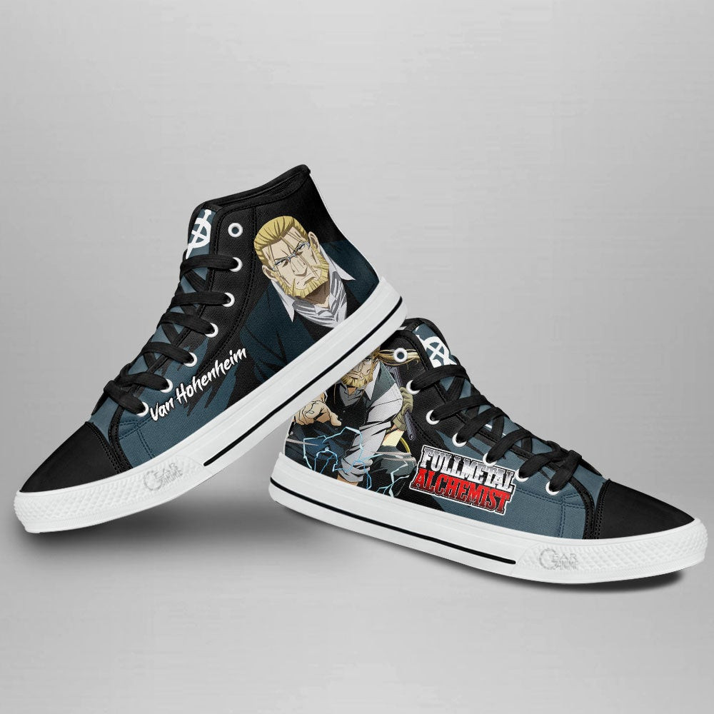 Fullmetal Alchemist Van Hohenheim High Top Shoes Custom Anime Sneakers