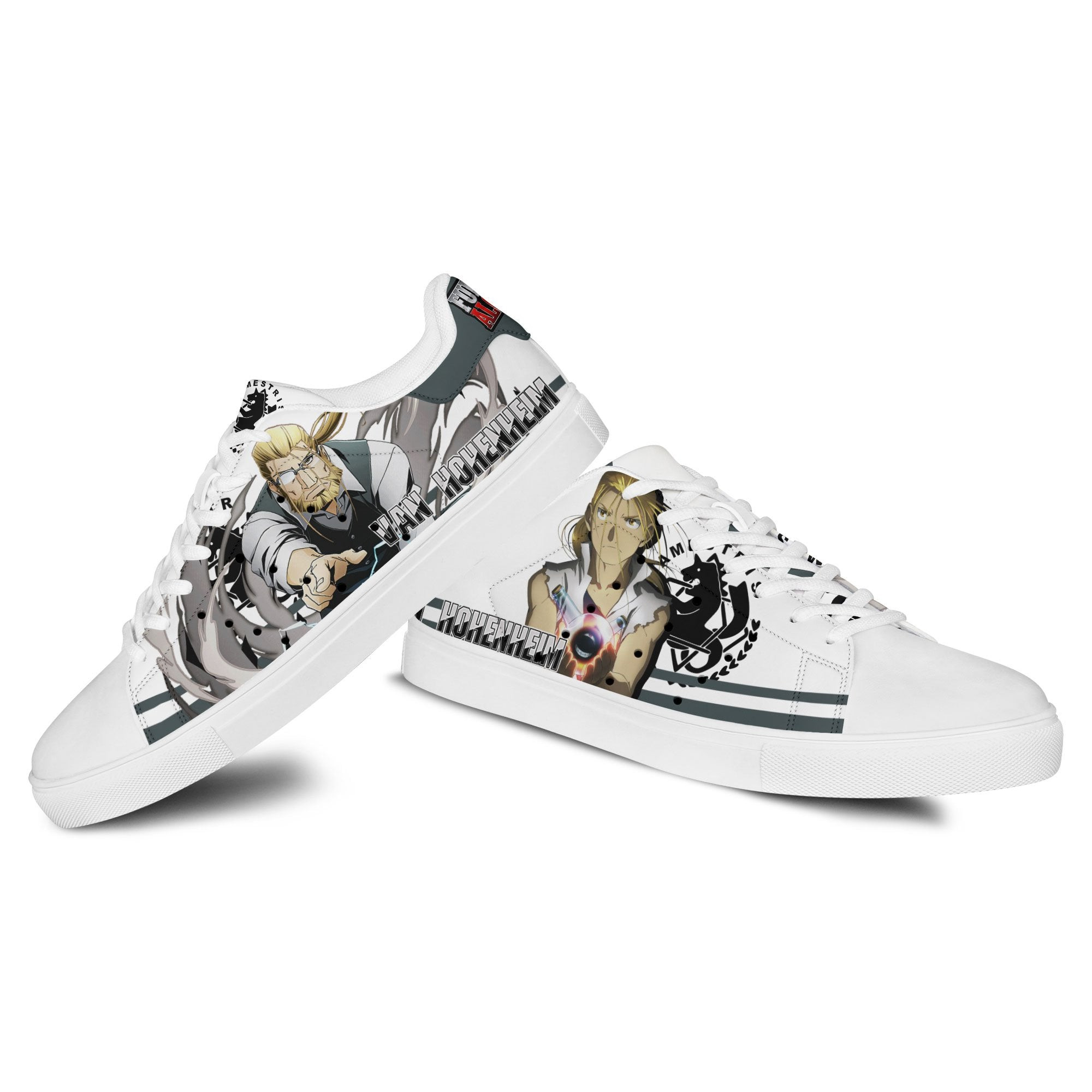 Fullmetal Alchemist Van Hohenheim Skate Sneakers Custom Anime Shoes